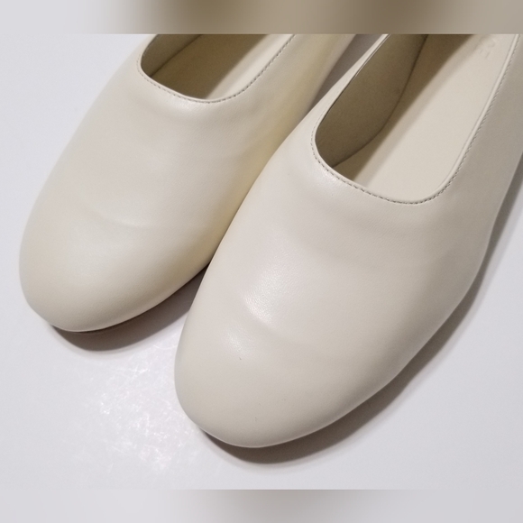 NIB VINCE Women's Maxwell Italian Leather Ballet Flats Glove Shoes in Cream - Picture 11 of 16